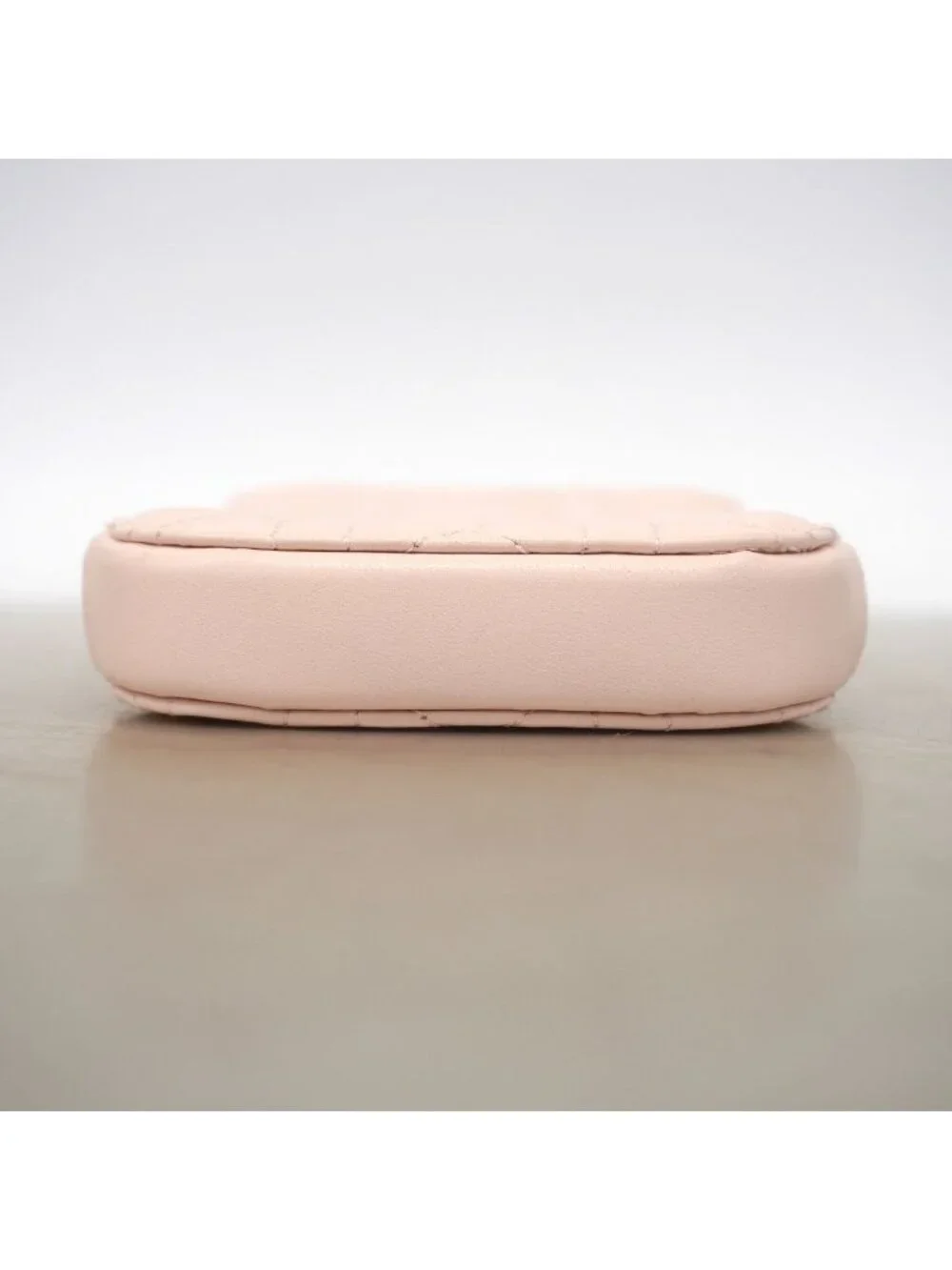 Dior Shoulder Bag Heart Cannage Leather Pink Champagne Gold